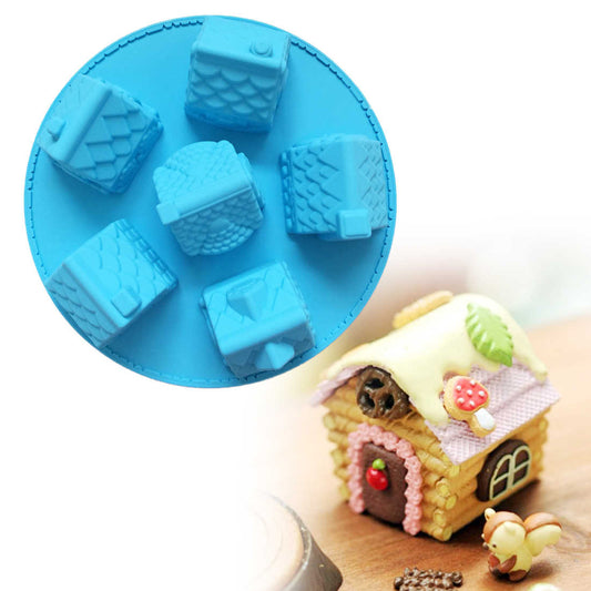 6 Cottage Cabin House Silicon Mold