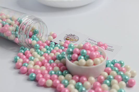7mm Blue White Pink Balls Pearls Sprinkles