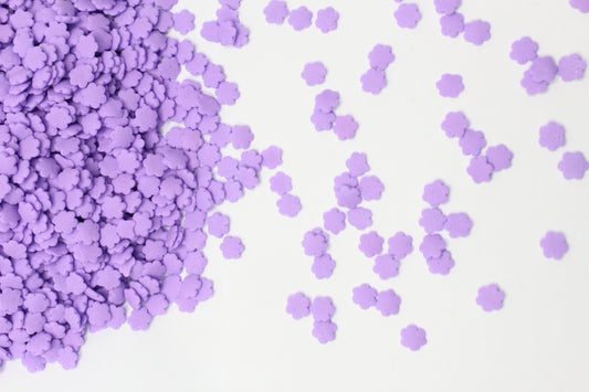 4mm Solid Purple Flower Sprinkle Confetti