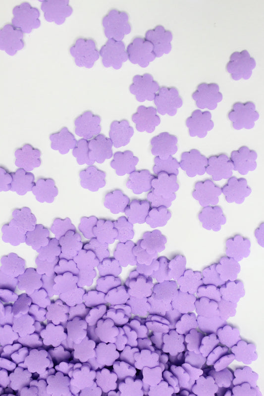 4mm Solid Purple Flower Sprinkle Confetti