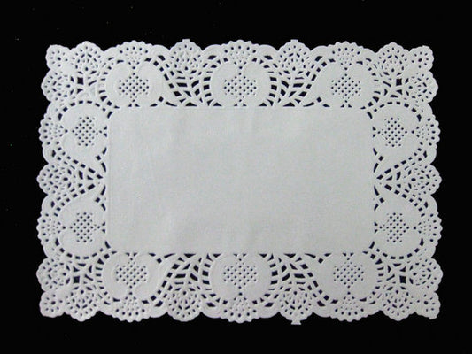 Grade Doilies Paper Rectangular White 250pcs