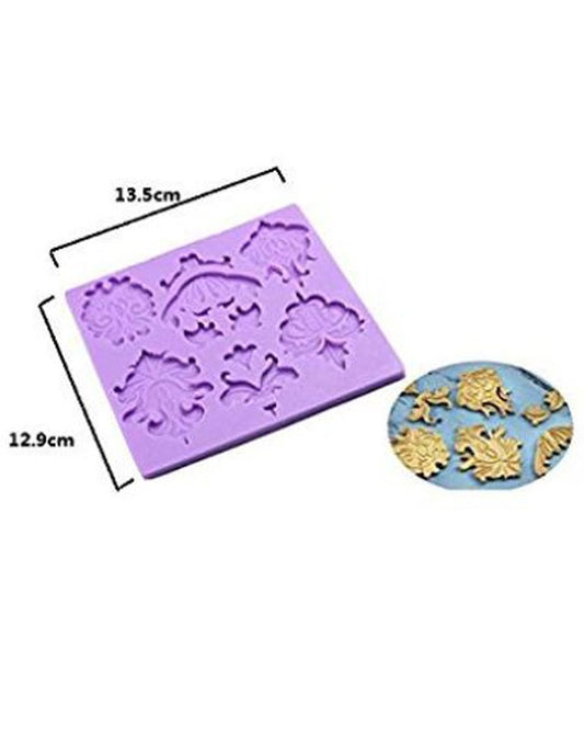 SILICON BEST DAMASK FONDANT MOLD