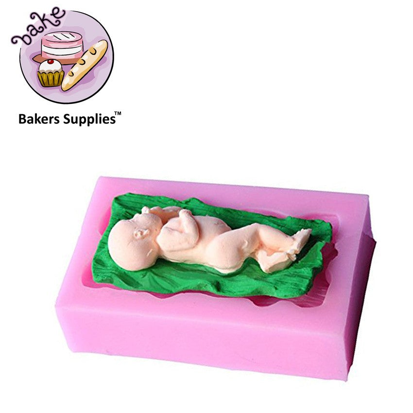 Silicon New Sleeping Baby Fondant Mold