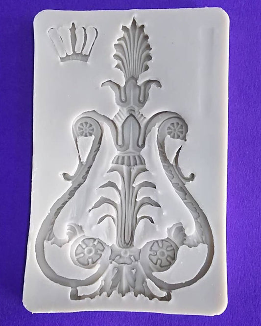 Silicon Royal Crown Fondant Mold Size 13x8cm