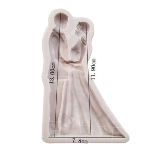 Silicon Big Elegant Couple Fondant Mold
