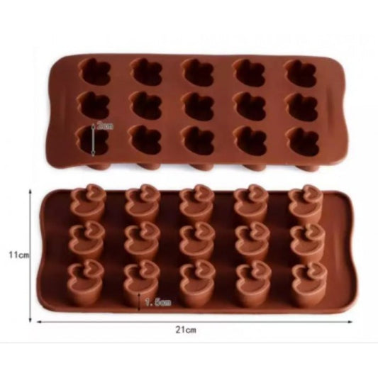 TWIN HEART CHOCOLATE SILICONE MOLD