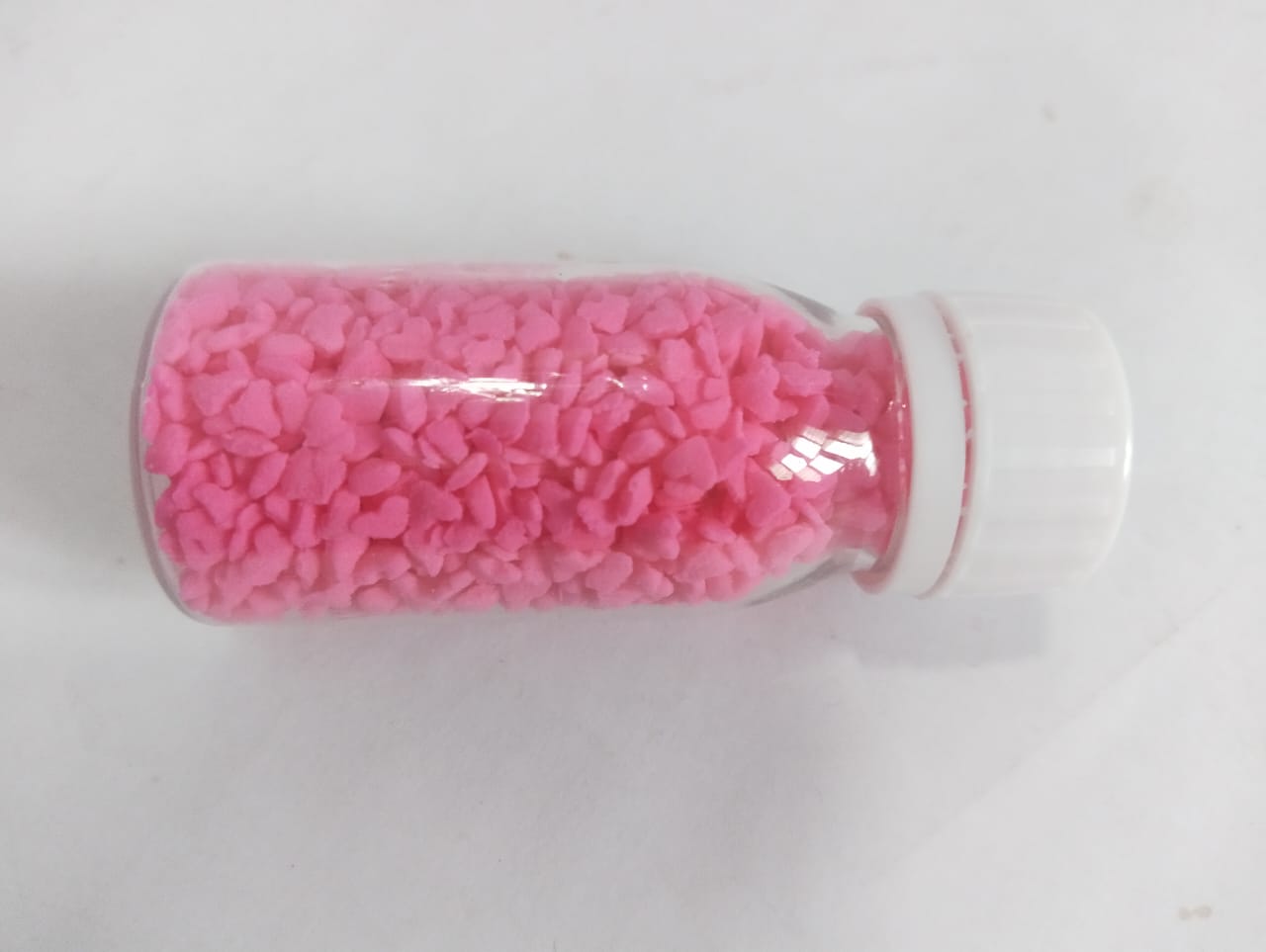 3mm Mini Hearts Pink Sprinkles Confetti
