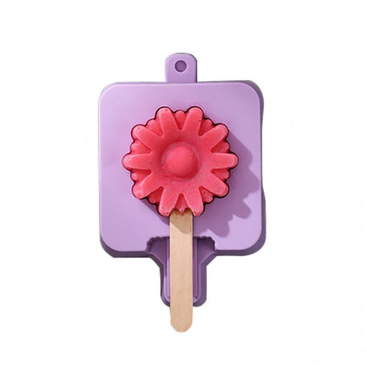 SILICON POPSICLE MOLD WITH 50 POPSICLE STICKS