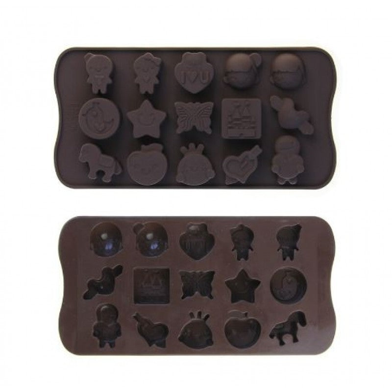 BABY BUTTERFLY HEART STAR SILICON CHOCOLATE MOLD
