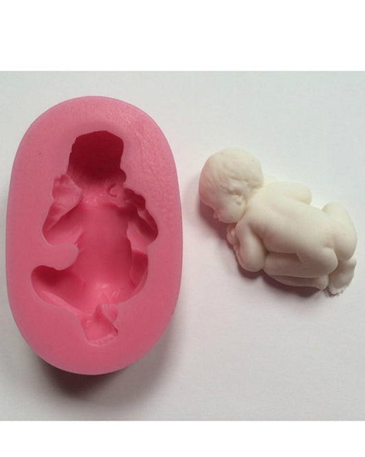 Silicon Sleeping Baby Fondant Mold
