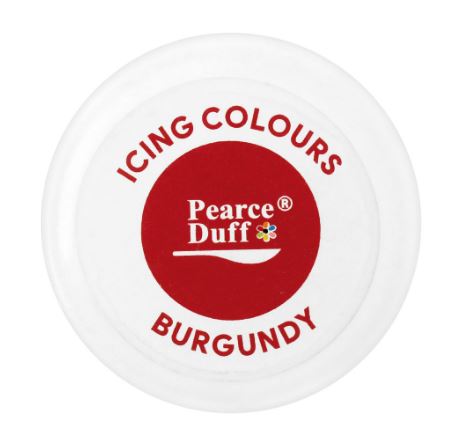 Burgundy Icing Color Pearce Duff