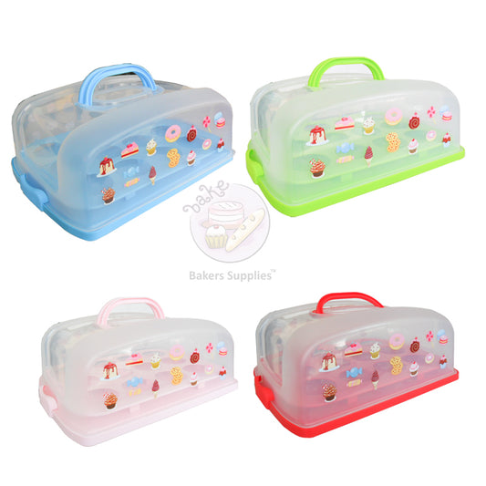 Rectangle Cake Caddy Cupcake Caddy