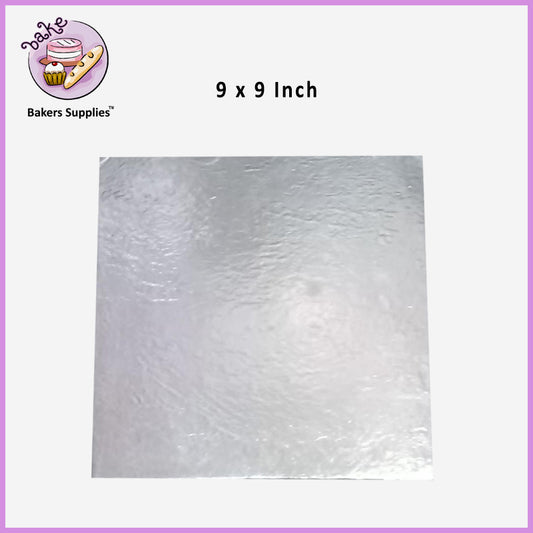 Regular Square Cake Board (Silver)