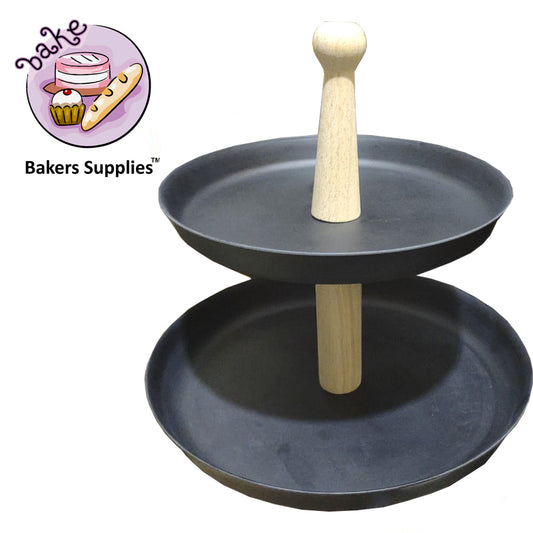 Patera Bambusowa Cake Stand 2 Tier Set