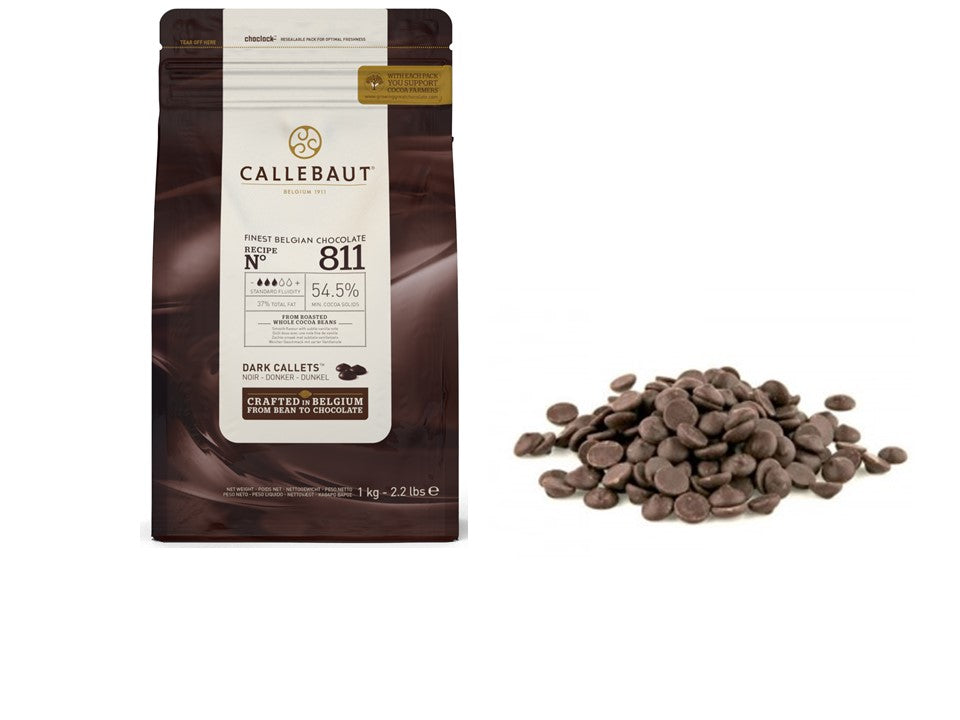 Callebaut Dark Chocolate Callets 54% 811