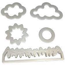 Nature Cloud Grass Fondant Cutter Set