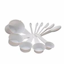 11pcs White Measuring Cups & Spoons Set