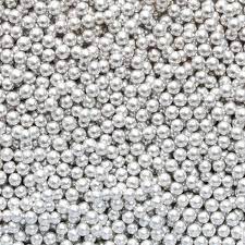 2.5mm Metallic Silver Balls Confetti Sprinkles