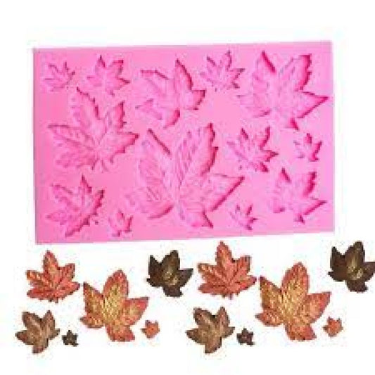 SILICON MAPLE LEAVES FONDANT MOLD