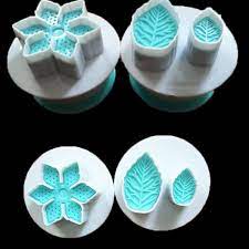BLUE VEINED LEAF PLUNGER FONDANT CUTTER