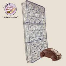 ACRYLIC CHOCOLATE MOLD CUTE MINI CARS