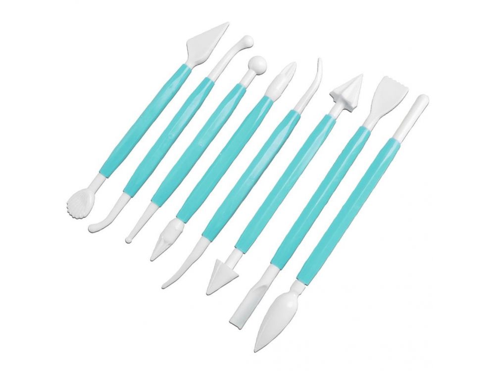 Fondant Tool Set 8 Pcs Single Color