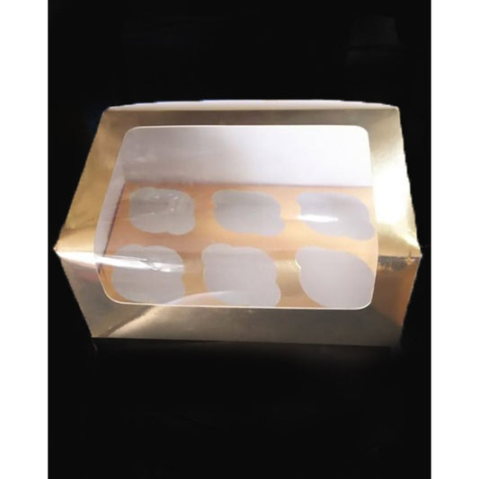 SIX SERVING CUPCAKE BOX