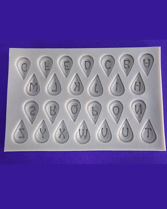 Silicon Simple Alphabet Balloon Fondant Mold Size 16×10 cm