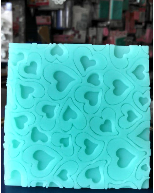 Silicon Green Multi Heart Fondant Mold