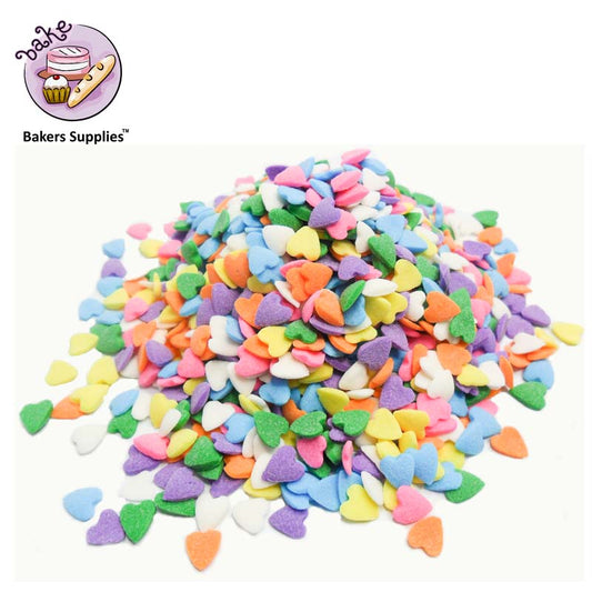 7mm Multi Heart Confetti Sprinkles