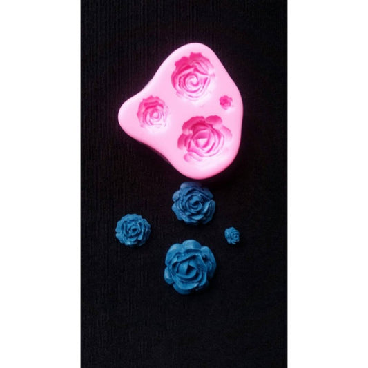 SMALL ROSE MOLD 4 CAVITY