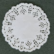 Grade Doilies Paper Round White 250pcs