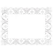 Grade Doilies Paper Rectangular White 250pcs
