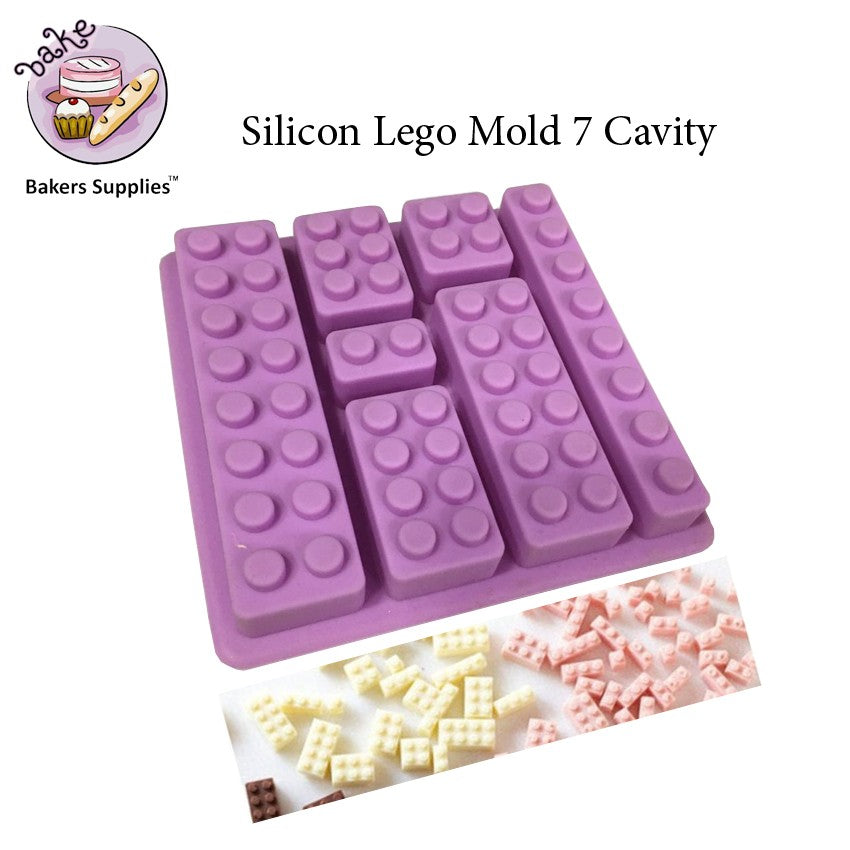 Silicon Lego Mold 7 Cavity