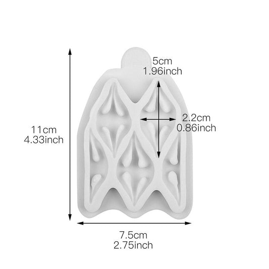 Silicon Easy Fabric Puff Fondant Mold