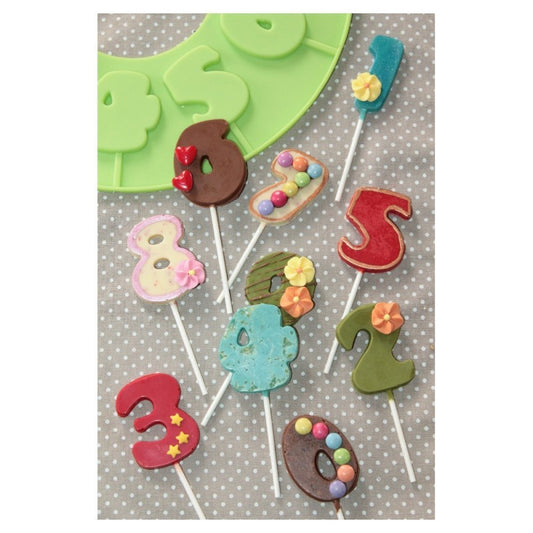 3D FONDANT NUMBERS EDIBLE TOPPER MOLD