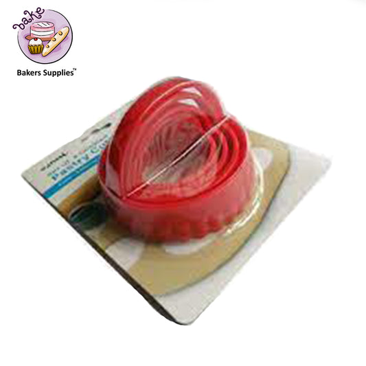 4pc Crinkled Edge Pastry Cutter Set