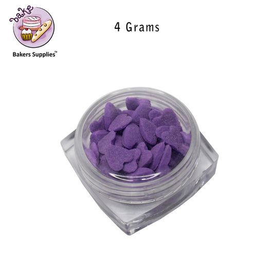 7mm Purple Hearts Sprinkle Confetti