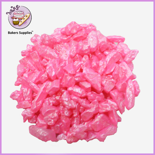 Dark Pink Shiny Rocks Sprinkle Confetti