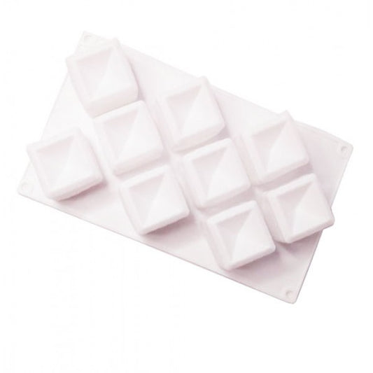 SILICONE 9 CAVITY RHOMBUS SQUARE PASTRY BAKING MOLD