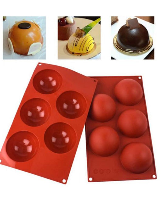 5 Cavity Silicon Sphere Tray