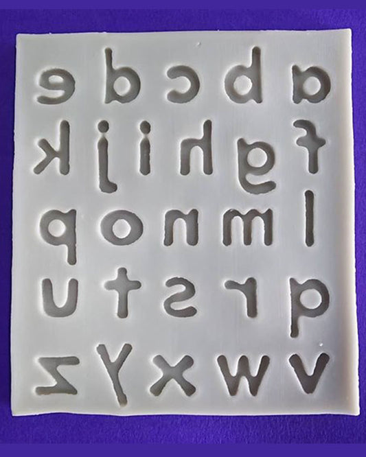 Silicon Lowercase Alphabet Fondant Mold Size 12x10cm