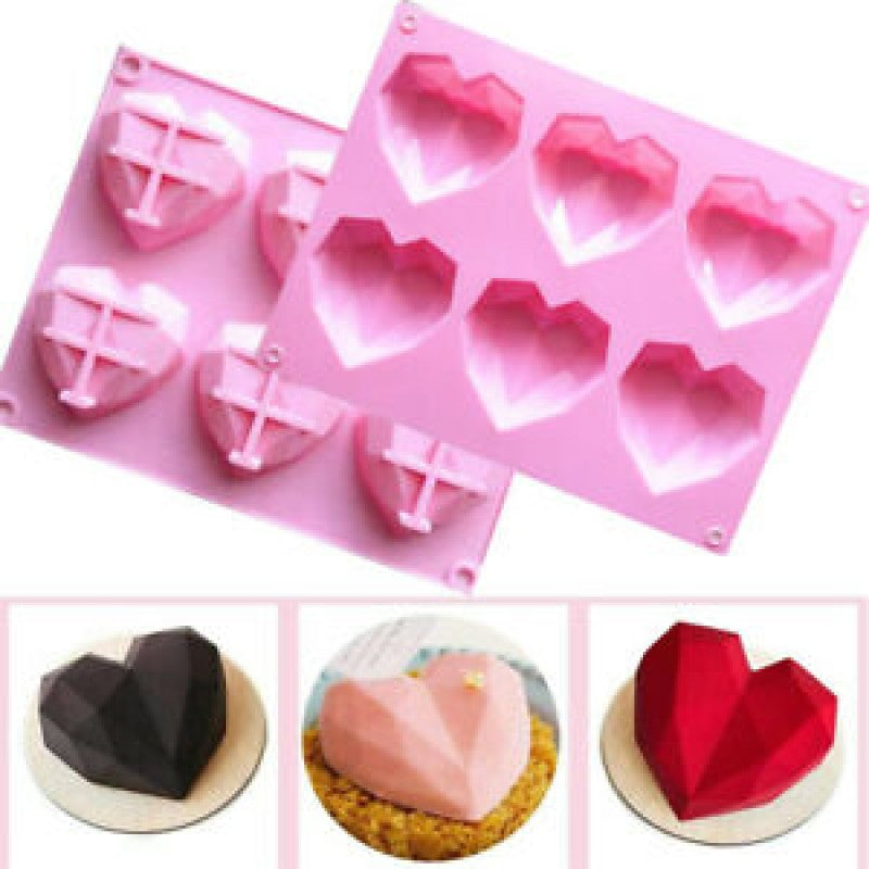 HOT Pinata Cake Mold 3d Diamond Heart Mould Pinata Cake