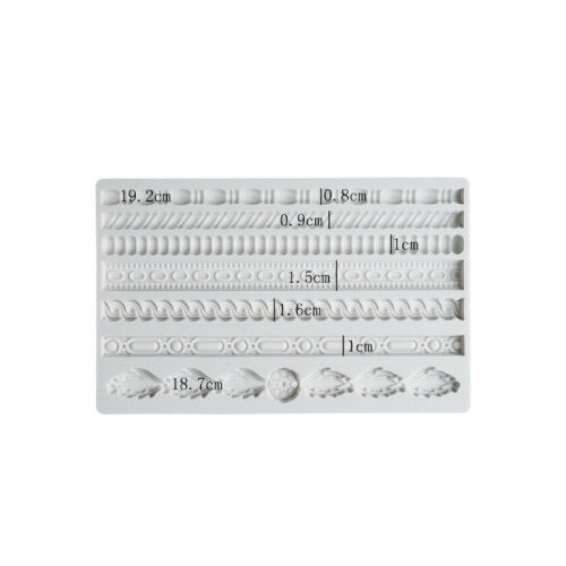SILICON VINTAGE ROPE RELIEF FONDANT MOLD