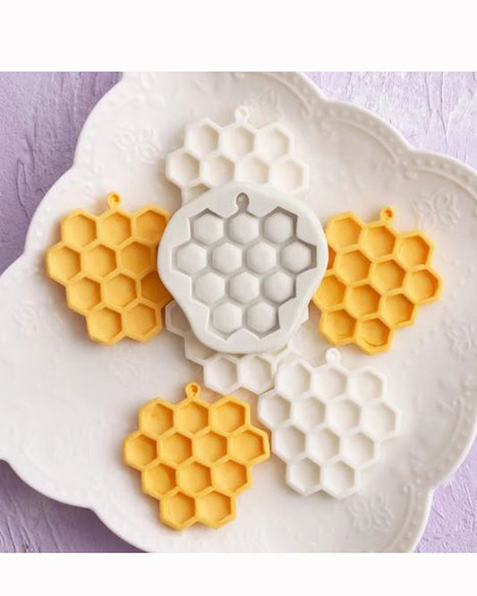 SILICON HONEY COMB MAZE FONDANT MOLD