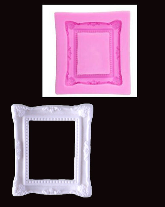 SILICON SQUARE FRAME FONDANT MOLD