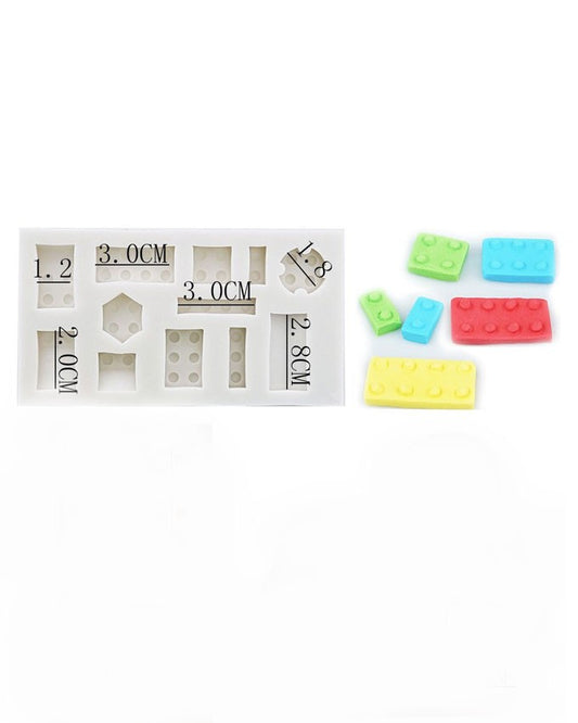 SILICON LEGO BRICKS FONDANT MOLD
