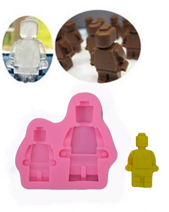 SILICON LEGO MAN FONDANT MOLD