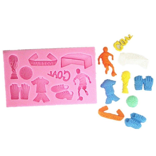 SILICON FOOTBALL THEME FONDANT MOLD