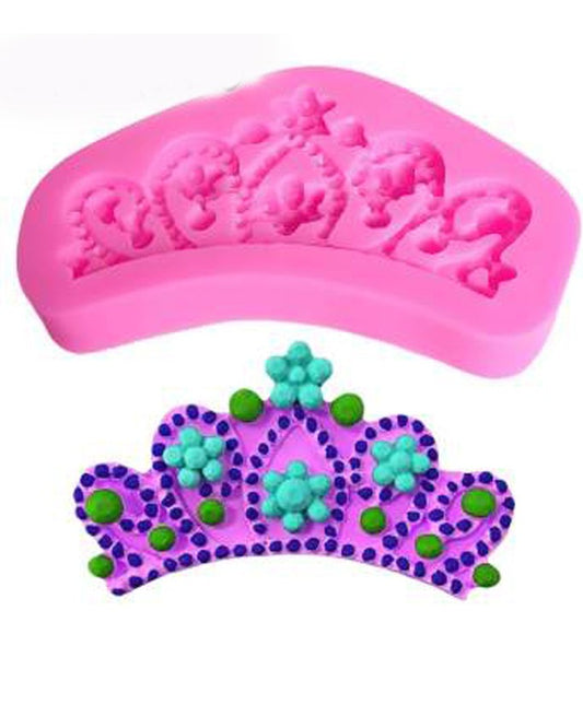 SILICON SIZE SMALL CROWN FONDANT MOLD